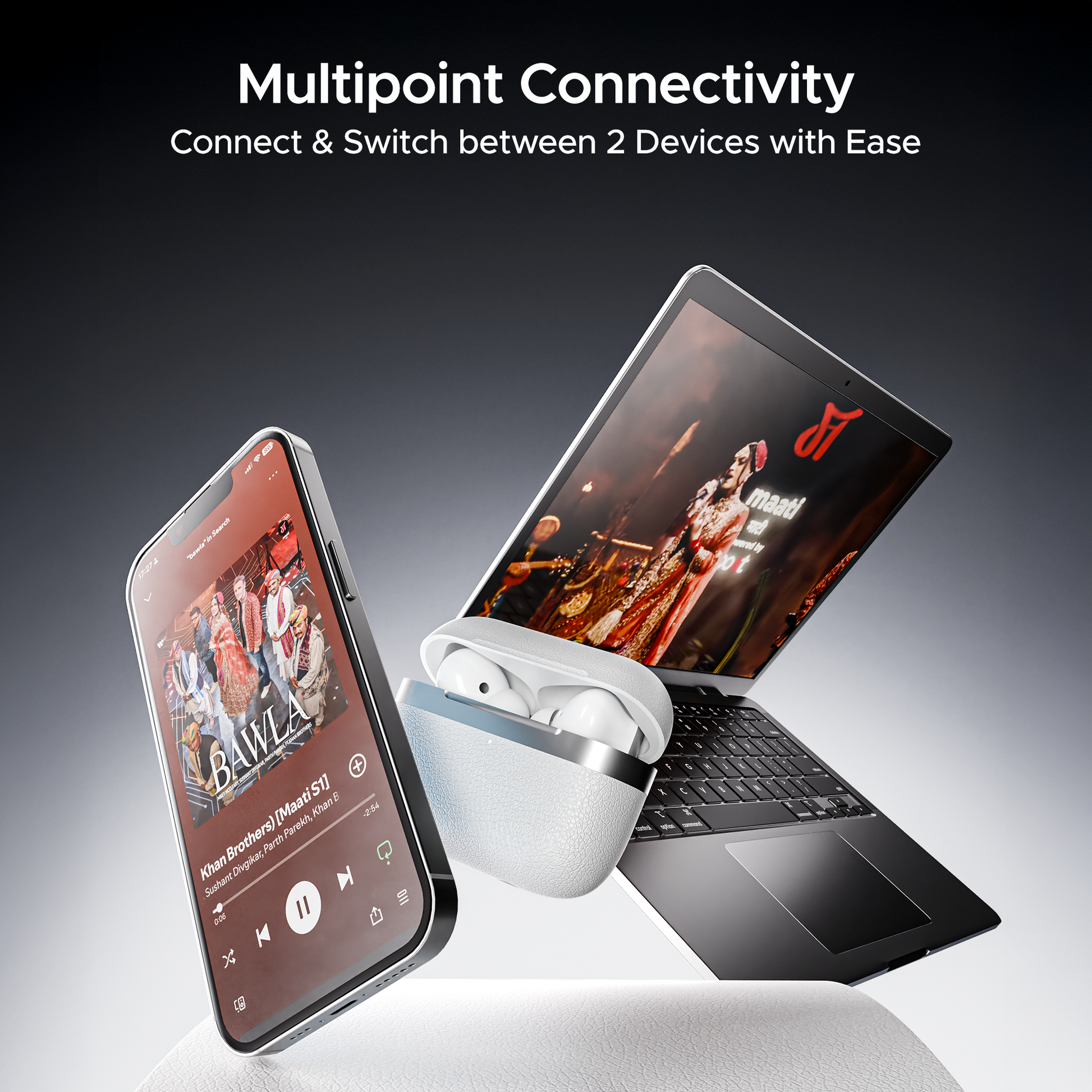 boAt Airdopes 111v2 | Wireless Earbuds with 50H Playback, Bluetooth v5.4, IWP™ Technology, 13mm Drivers - Nalanda Enterprises