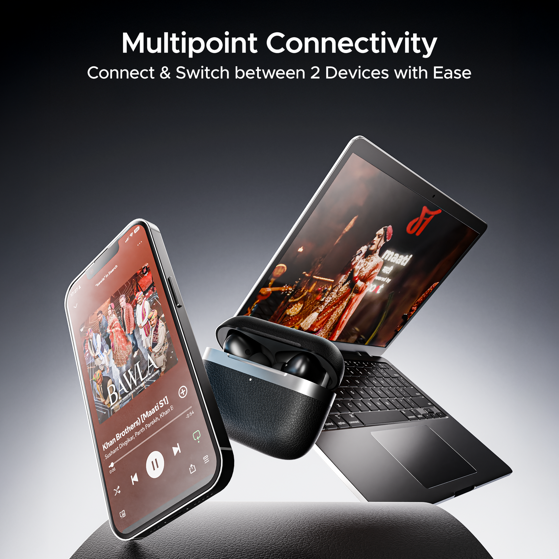 boAt Airdopes 111v2 | Wireless Earbuds with 50H Playback, Bluetooth v5.4, IWP™ Technology, 13mm Drivers - Nalanda Enterprises