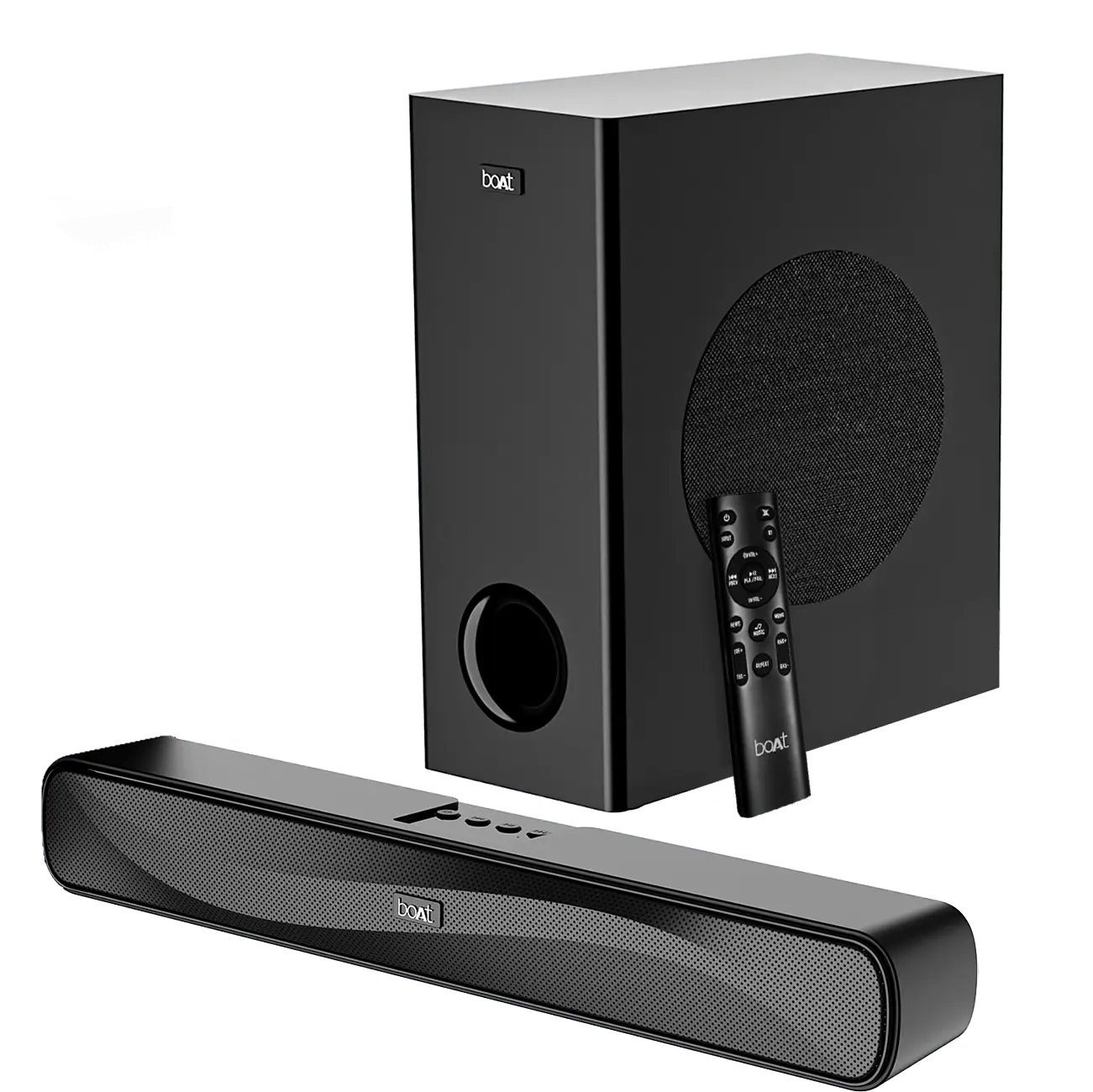 boAt Aavante Bar A1040 | 50W Bluetooth Soundbar, 2.1 Channel with Wired Subwoofer, Master Remote Control, Multi Connectivity - Nalanda Enterprises