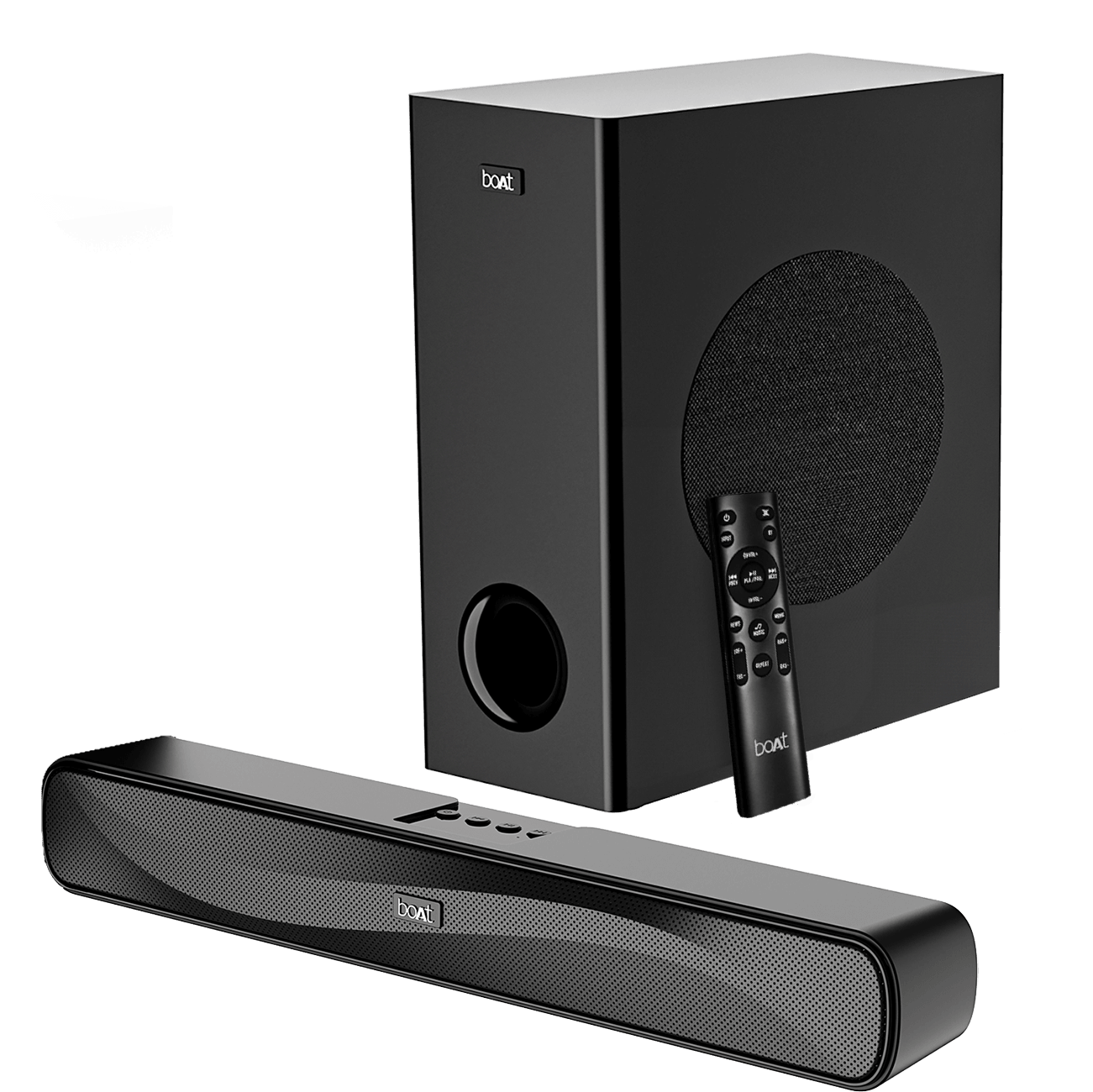 boAt Aavante Bar A1040 | 50W Bluetooth Soundbar, 2.1 Channel with Wired Subwoofer, Master Remote Control, Multi Connectivity - Nalanda Enterprises