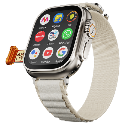 Fire-Boltt Oracle WristPhone - 4G SIM/LTE/WiFi, Android OS, Play store & Phone Notification Smartwatch - Nalanda Enterprises