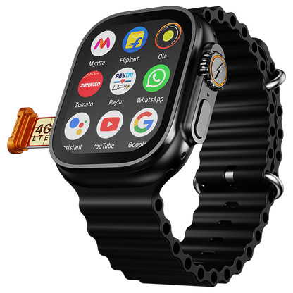 Fire-Boltt Oracle WristPhone - 4G SIM/LTE/WiFi, Android OS, Play store & Phone Notification Smartwatch - Nalanda Enterprises