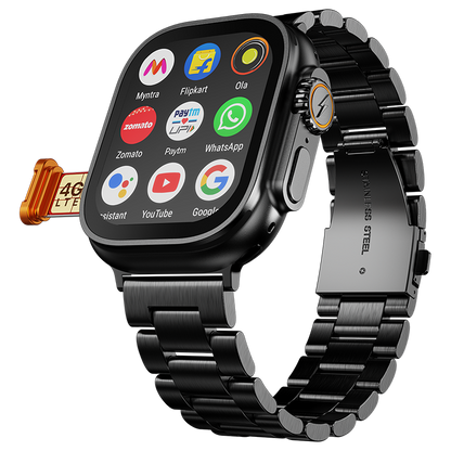 Fire-Boltt Oracle WristPhone - 4G SIM/LTE/WiFi, Android OS, Play store & Phone Notification Smartwatch - Nalanda Enterprises