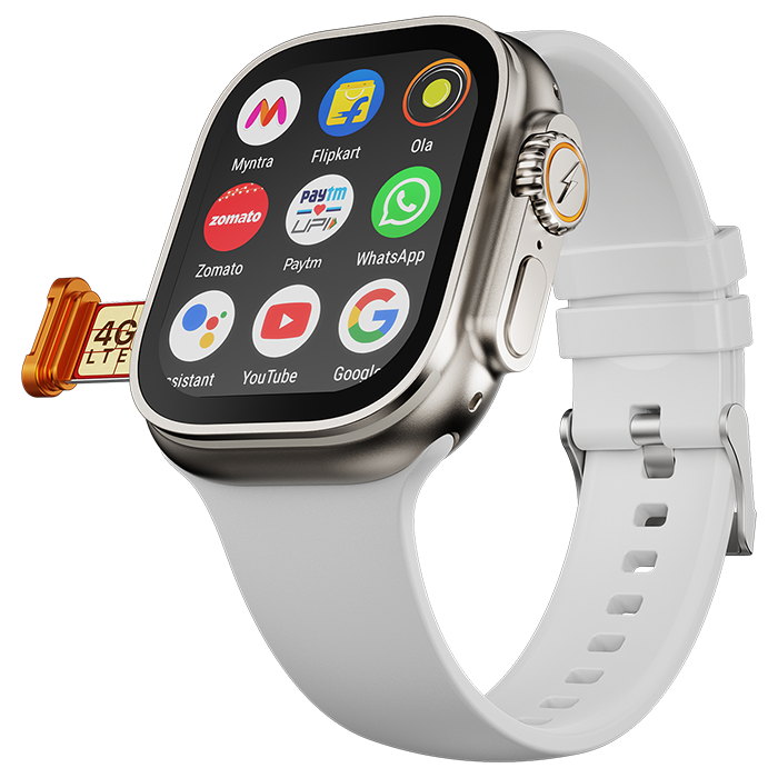 Fire-Boltt Oracle WristPhone - 4G SIM/LTE/WiFi, Android OS, Play store & Phone Notification Smartwatch - Nalanda Enterprises