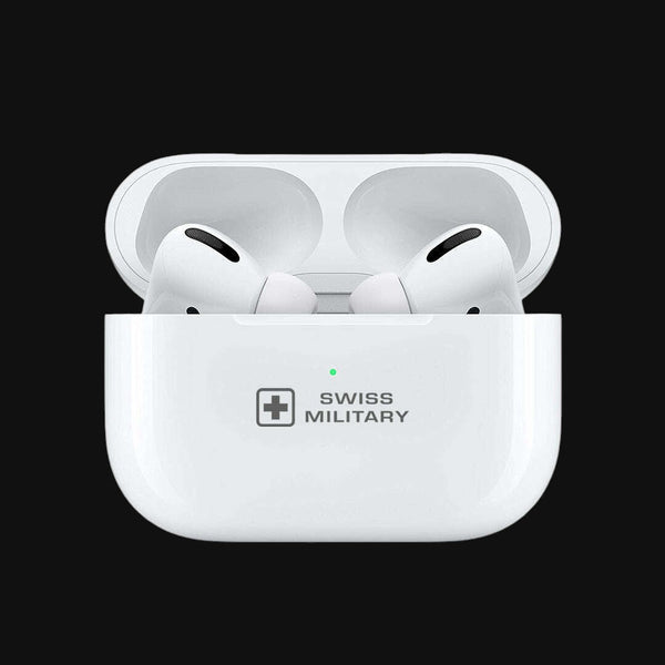 Swiss Military Audio Pods Pro Max Earbuds — Up to 20 hrs, BT 5.1, dynamic bass