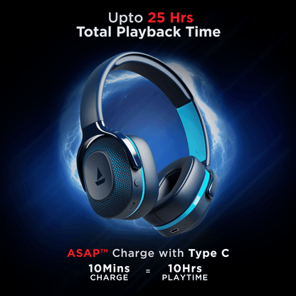 boAt Rockerz 425 | Wireless Bluetooth Headphone with 25 Hours Playback, ASAP Charge, 40mm Drivers - Nalanda Enterprises