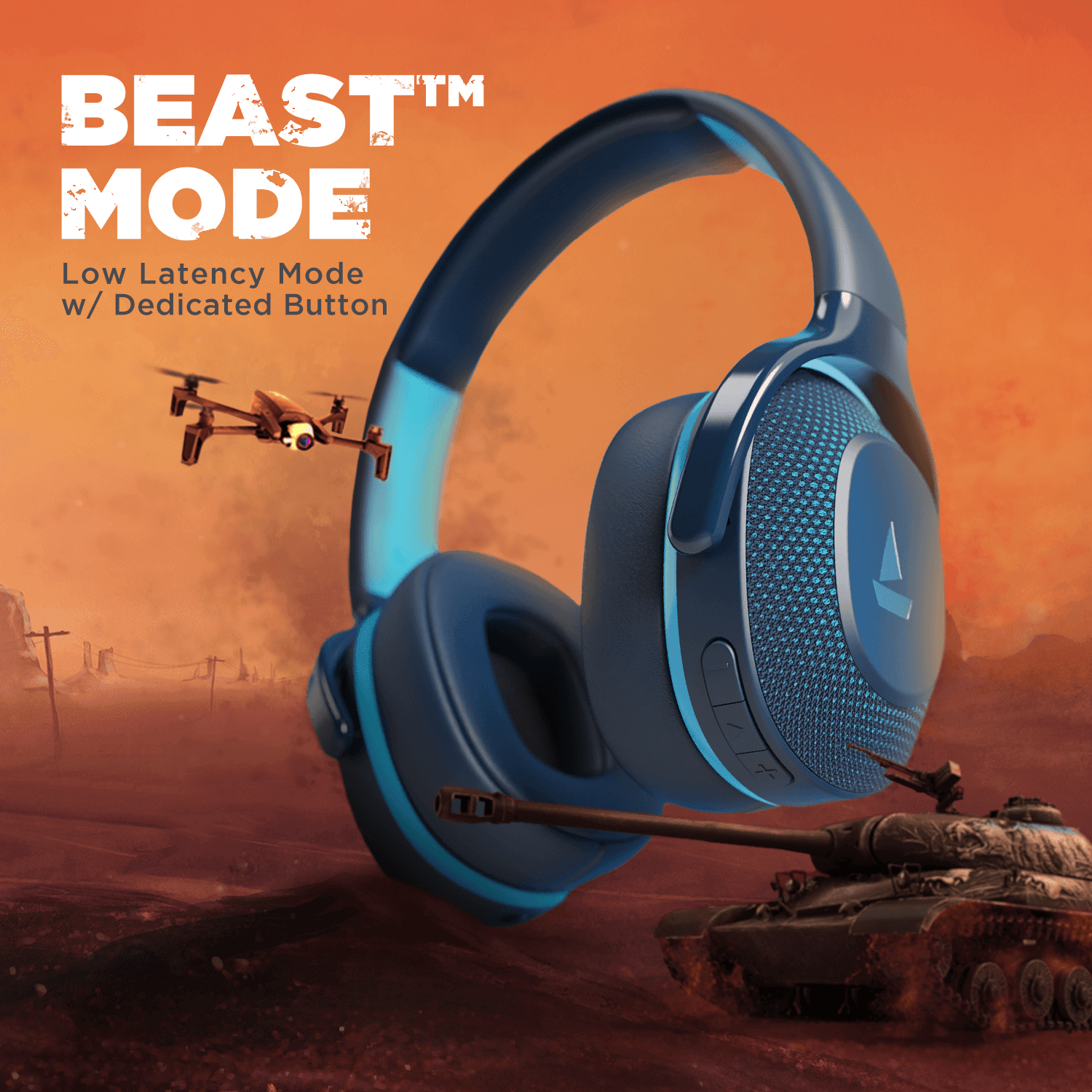 boAt Rockerz 425 | Wireless Bluetooth Headphone with 25 Hours Playback, ASAP Charge, 40mm Drivers - Nalanda Enterprises