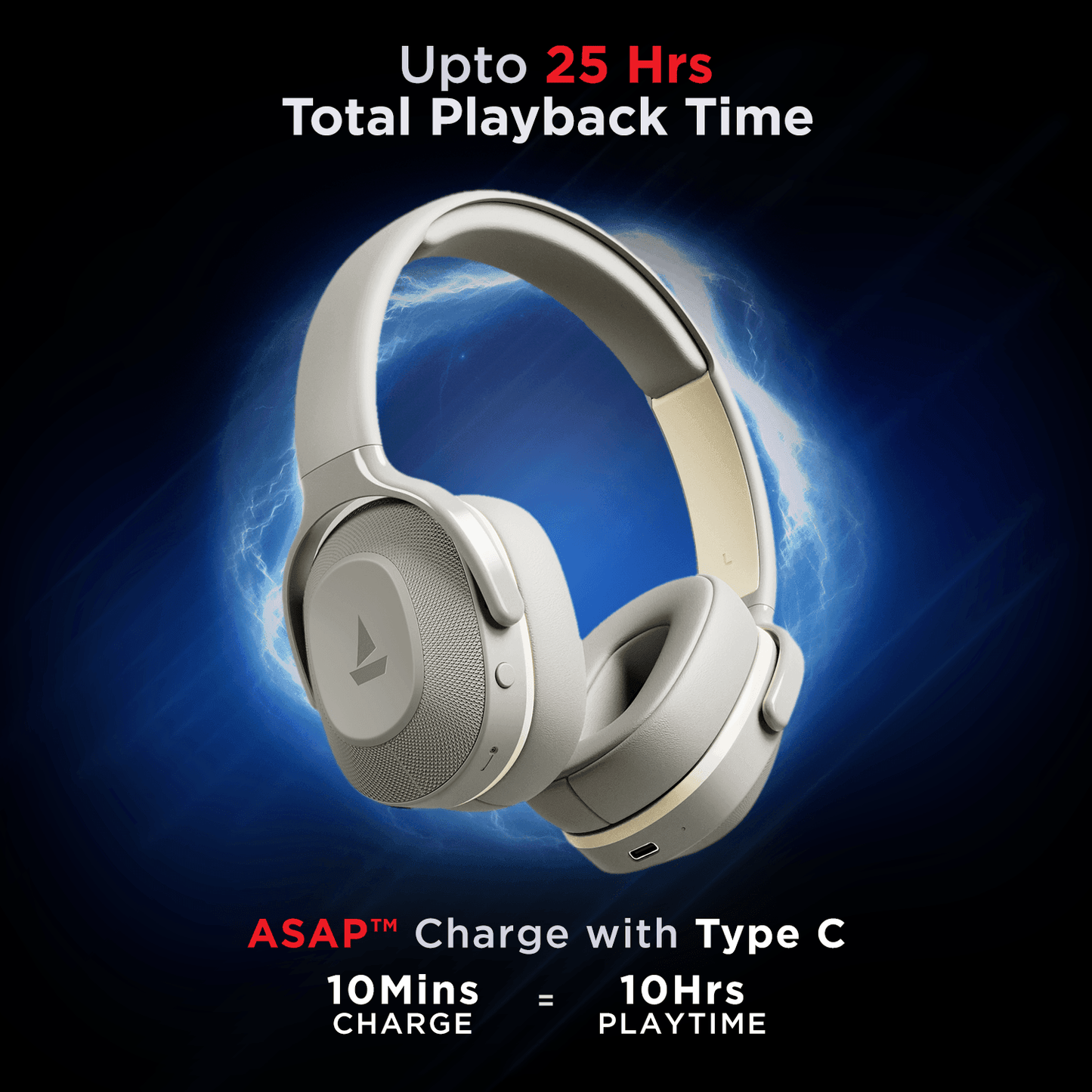 boAt Rockerz 425 | Wireless Bluetooth Headphone with 25 Hours Playback, ASAP Charge, 40mm Drivers - Nalanda Enterprises