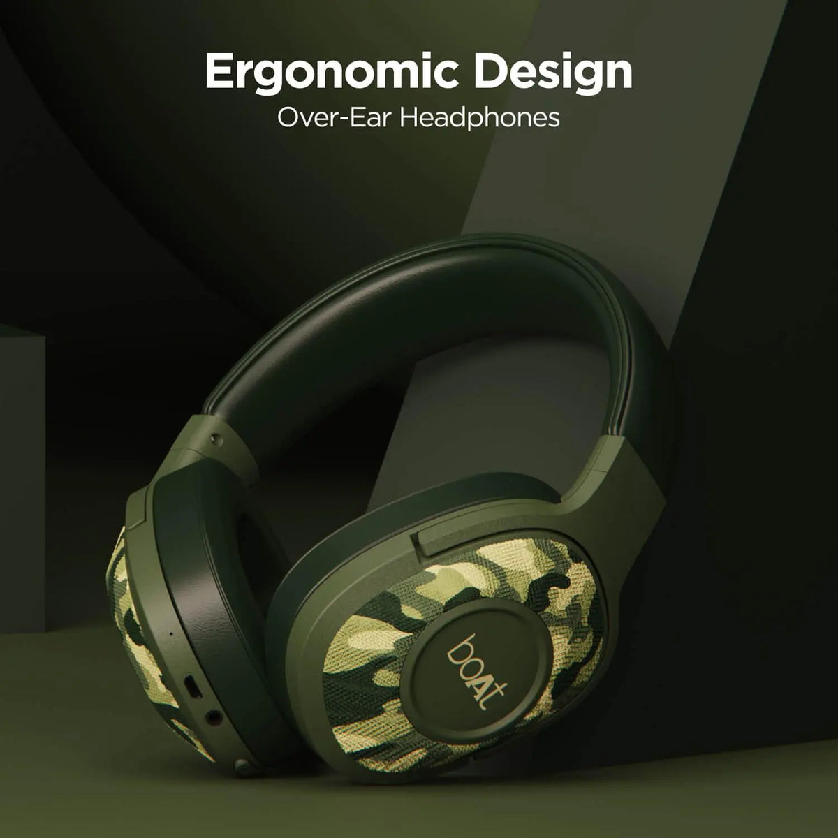 boAt Rockerz 550 | Over Ear Bluetooth Headphones with Upto 20H Playback, 50mm Dynamic Driver, 500mAh Battery - Nalanda Enterprises
