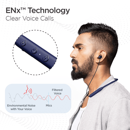 boAt Rockerz 109 | Wireless Earphone with 40H Playback, ASAP™ Charge, BEAST™ Mode, ENx™ Technology - Nalanda Enterprises