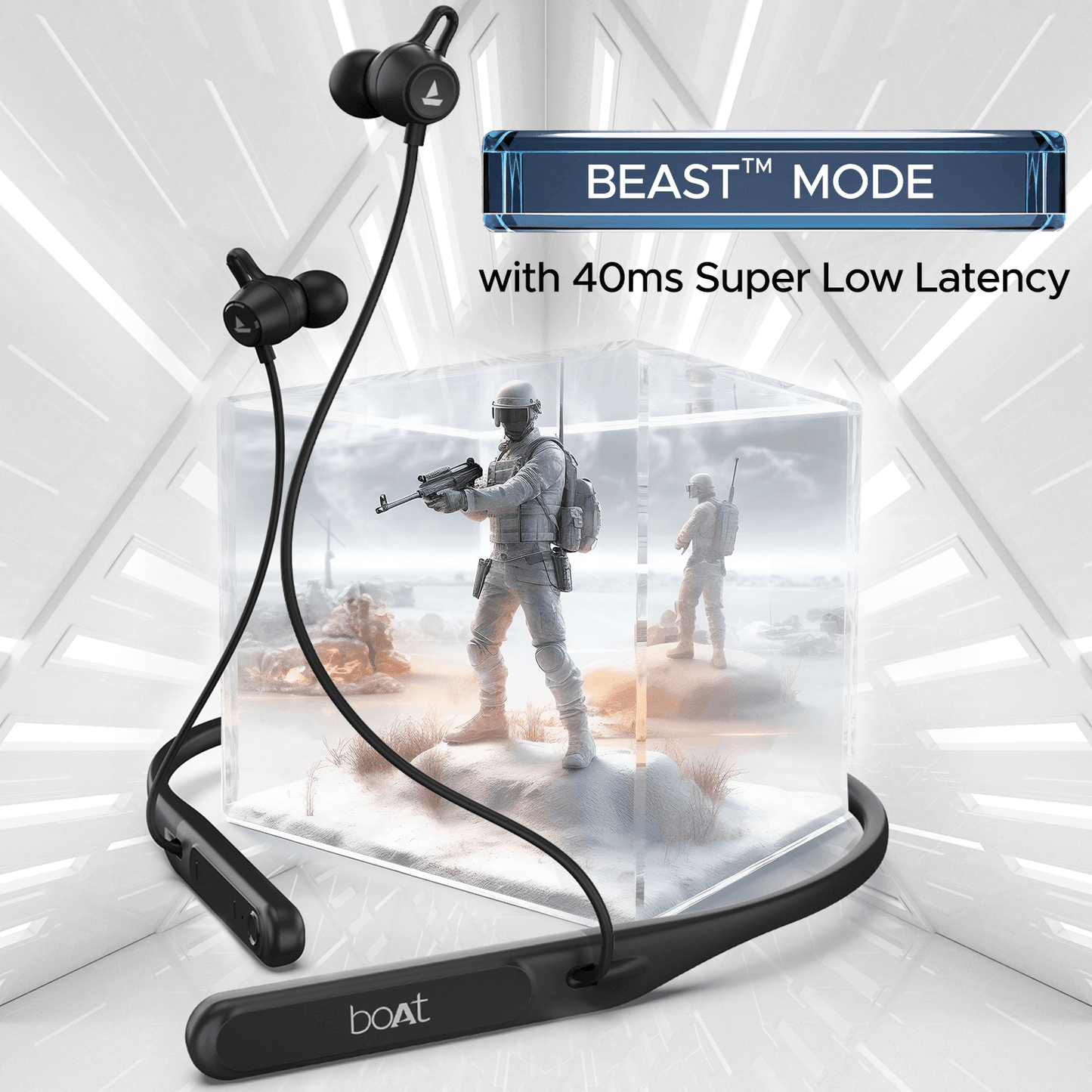 boAt Rockerz 255 Touch | Wireless Earphone with 30H Playback, 10mm Dynamic Graphene Drivers, ENx™ Technology, BEAST™ Mode - Nalanda Enterprises