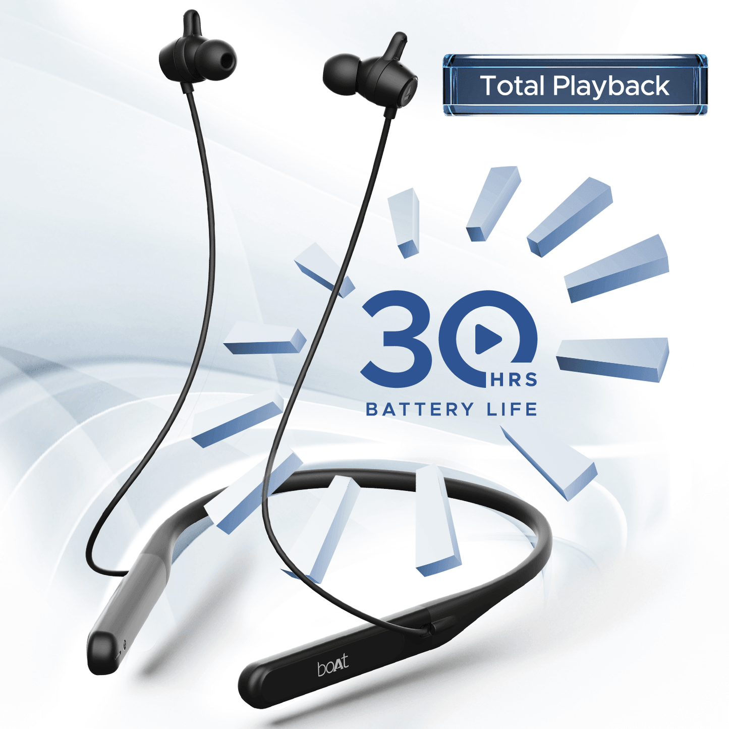 boAt Rockerz 255 Touch | Wireless Earphone with 30H Playback, 10mm Dynamic Graphene Drivers, ENx™ Technology, BEAST™ Mode - Nalanda Enterprises