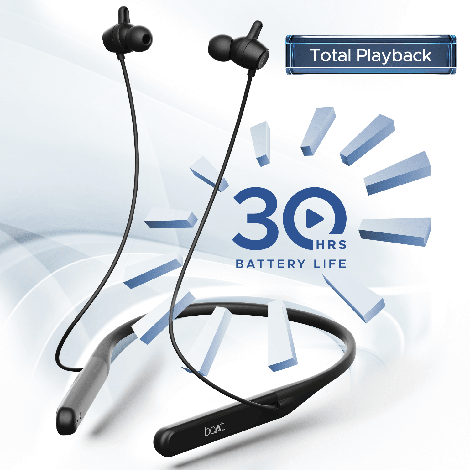 boAt Rockerz 255 Touch | Wireless Earphone with 30H Playback, 10mm Dynamic Graphene Drivers, ENx™ Technology, BEAST™ Mode - Nalanda Enterprises