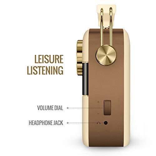 Saregama Carvaan Hindi Portable Music Player - Sound by Harman/Kardon with 5000 Preloaded songs, FM/ BT/AUX - Wine Gold (Champagne Gold) - Nalanda Enterprises
