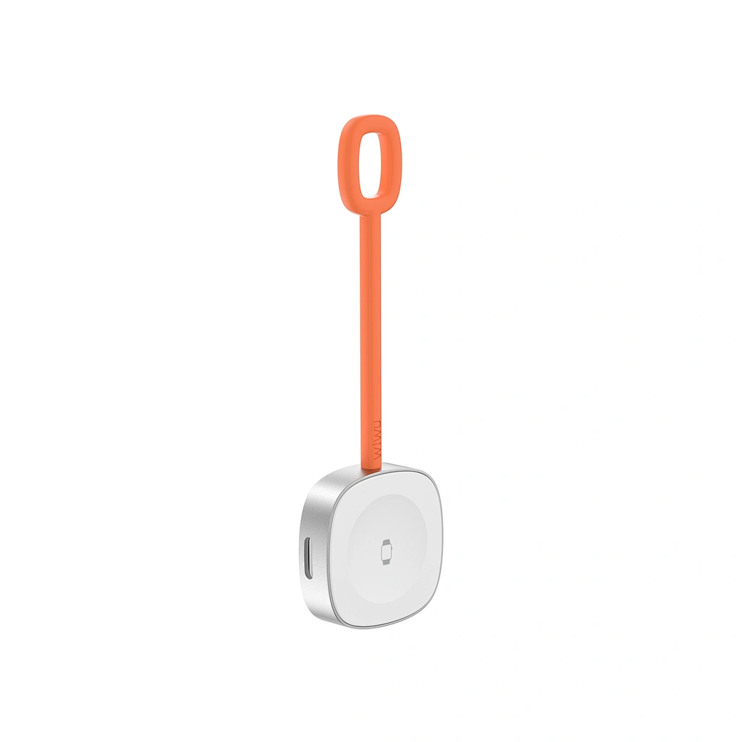 WiWU Wi-M23 Portable Apple Watch Charger — Magnetic Puck with USB-C + Lightning Dual Input Nalanda Enterprises