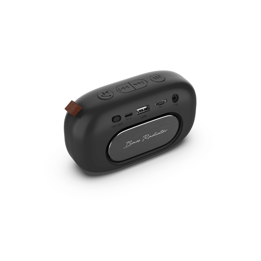 Toreto Bang Pro 10W Wireless Bluetooth Speaker - Dual Audio Drivers, Powerful Bass Radiator, Fast Charging Long Play Time,TWS, Portable, Inbuilt MIC, FM, Type C Charging - Nalanda Enterprises