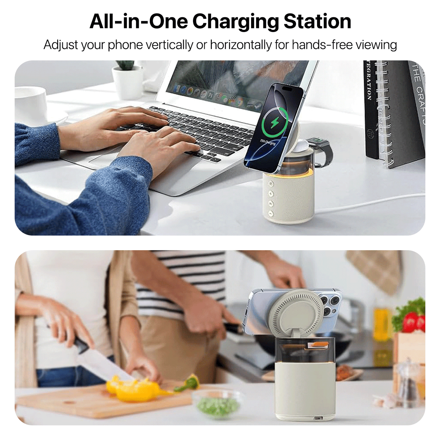 Vaku Luxos ® 4-in-1 Triostation Bluetooth Speaker