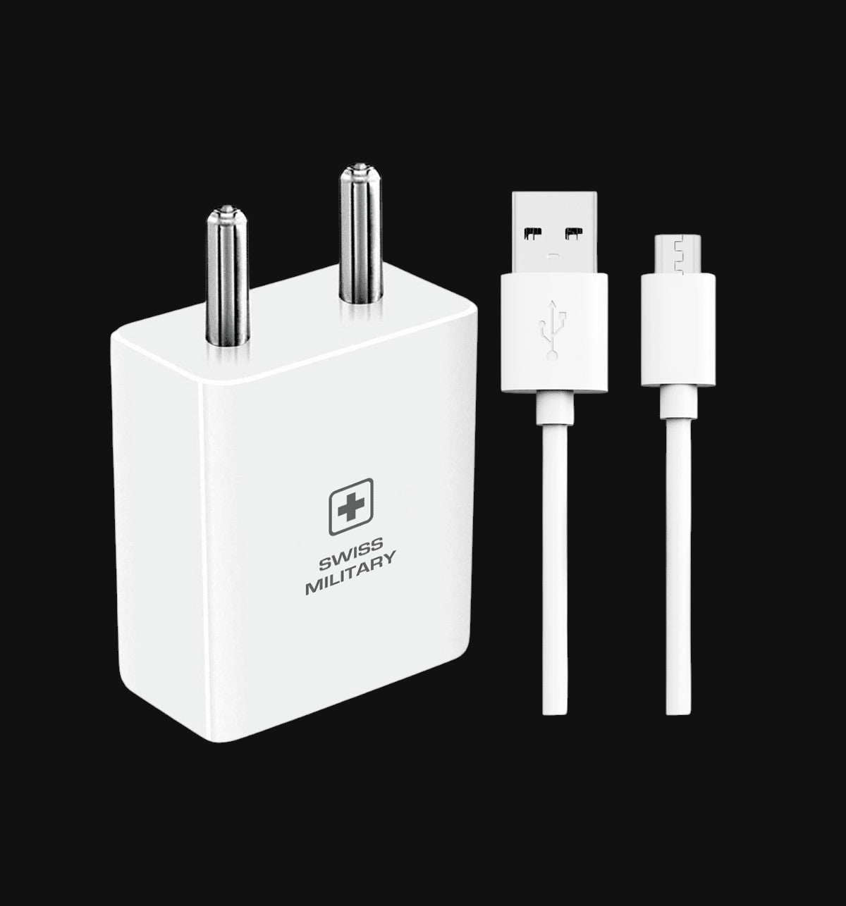 Swiss Military Audio Voltaic 2.4+ Charger with Micro USB Cable — 2.4A, USB-A, fast charge