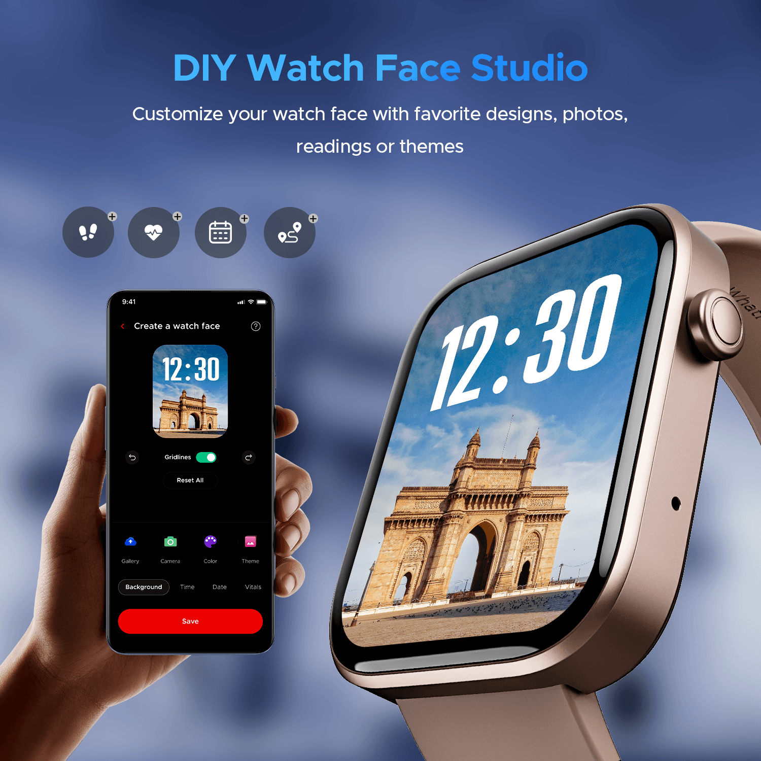 boAt Wave Astra 3 | Smartwatch with built-in Map Navigation 1.83" HD Display, BT Calling, Powered by Crest+ OS, 700+ Active Mode - Nalanda Enterprises