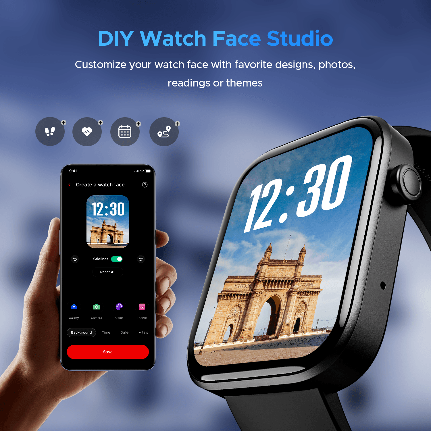 boAt Wave Astra 3 | Smartwatch with built-in Map Navigation 1.83" HD Display, BT Calling, Powered by Crest+ OS, 700+ Active Mode - Nalanda Enterprises