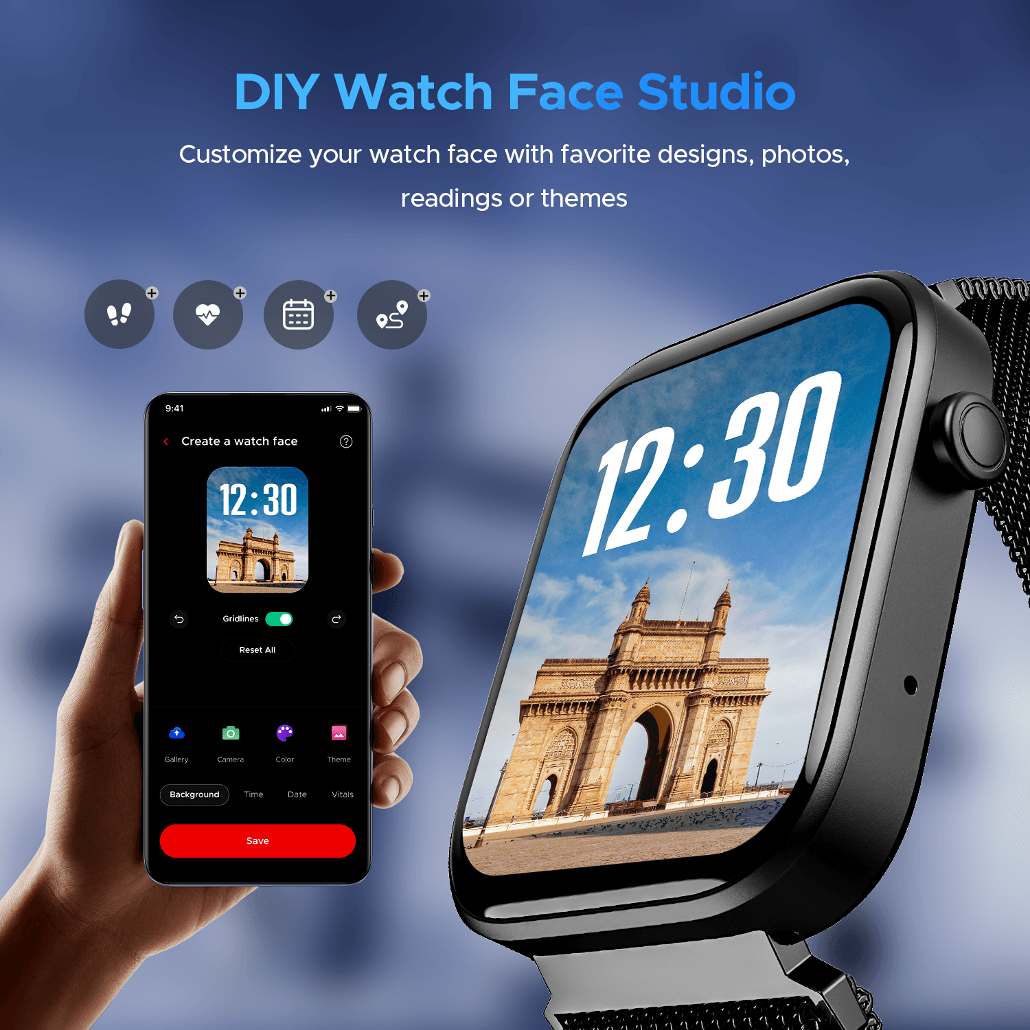 boAt Wave Astra 3 | Smartwatch with built-in Map Navigation 1.83" HD Display, BT Calling, Powered by Crest+ OS, 700+ Active Mode - Nalanda Enterprises