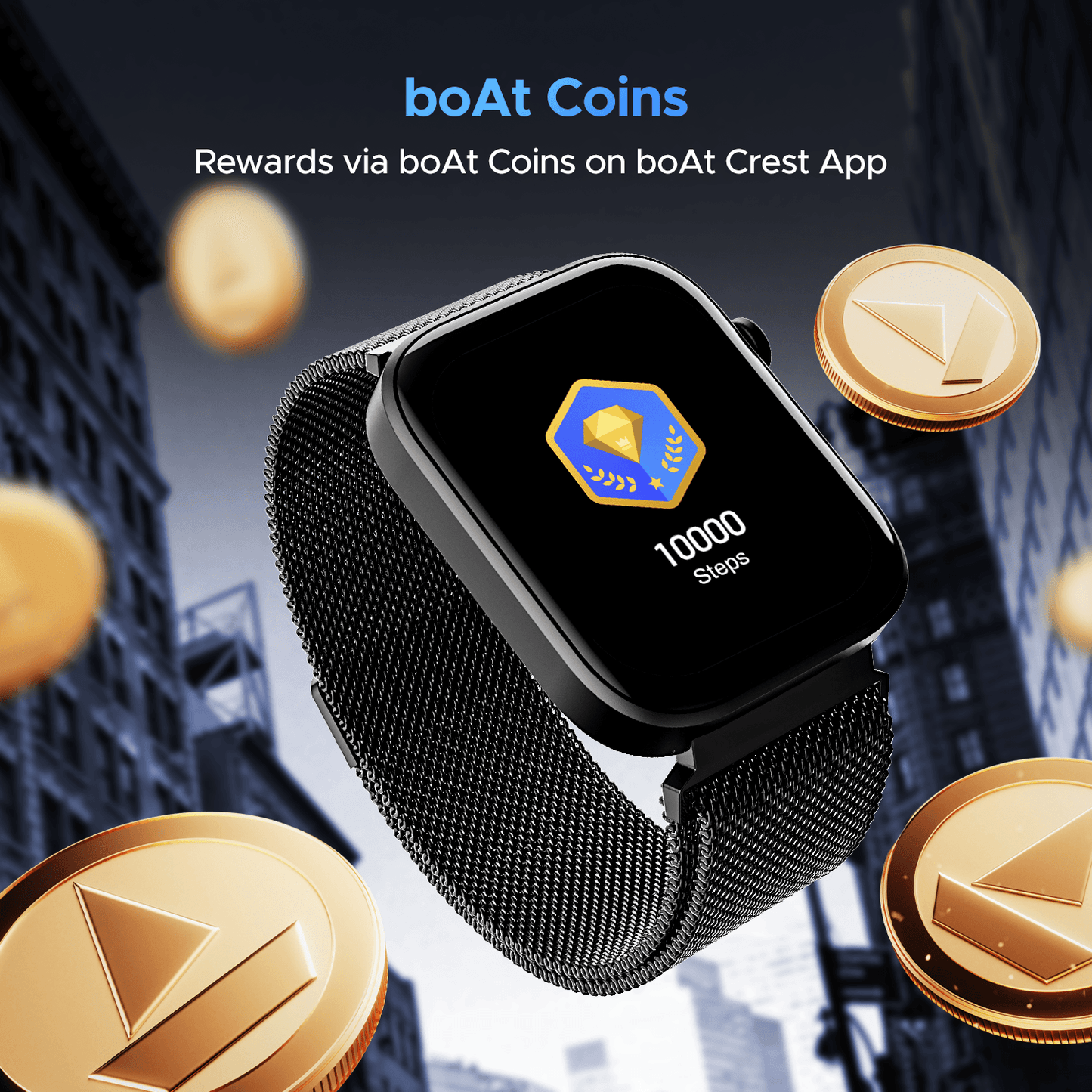 boAt Wave Astra 3 | Smartwatch with built-in Map Navigation 1.83" HD Display, BT Calling, Powered by Crest+ OS, 700+ Active Mode - Nalanda Enterprises