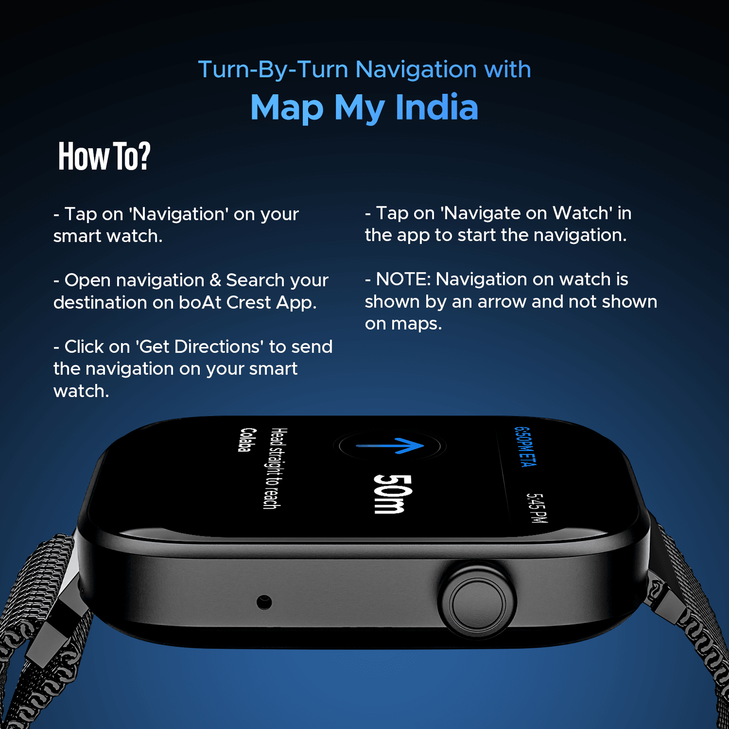 boAt Wave Astra 3 | Smartwatch with built-in Map Navigation 1.83" HD Display, BT Calling, Powered by Crest+ OS, 700+ Active Mode - Nalanda Enterprises