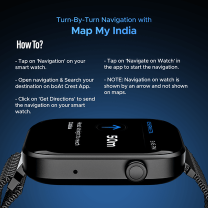 boAt Wave Astra 3 | Smartwatch with built-in Map Navigation 1.83" HD Display, BT Calling, Powered by Crest+ OS, 700+ Active Mode - Nalanda Enterprises