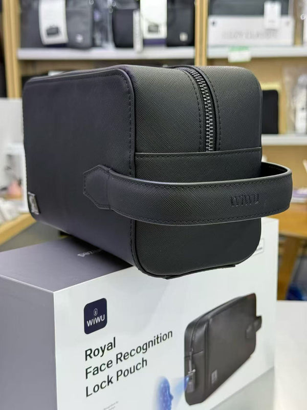 WiWU Royal Face Recognition Lock Pouch – Premium Smart Anti-Theft Pouch with Face Unlock