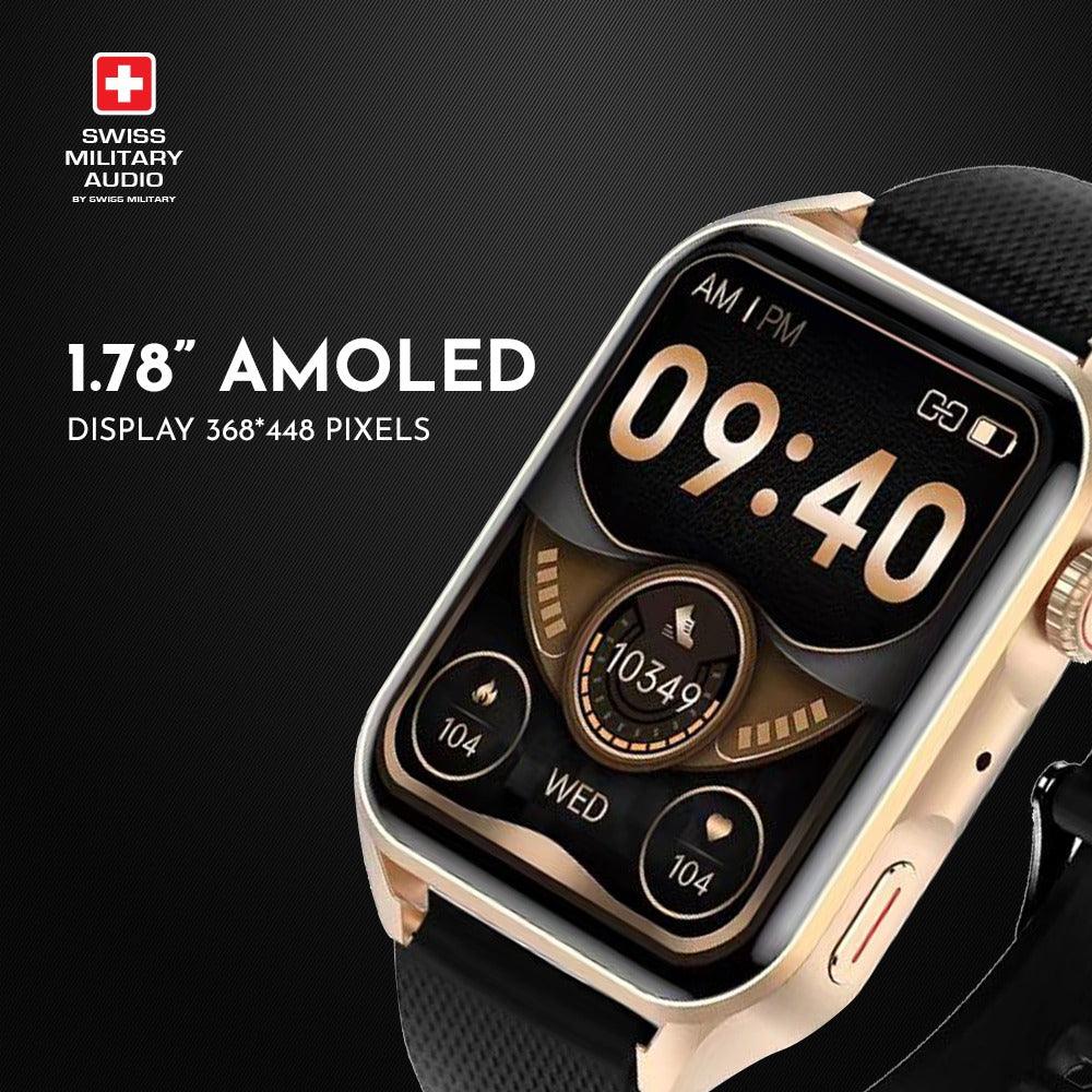 Swiss Military VEGA Waterproof Smartwatch with Sports Mode and bluetooth calling - Nalanda Enterprises