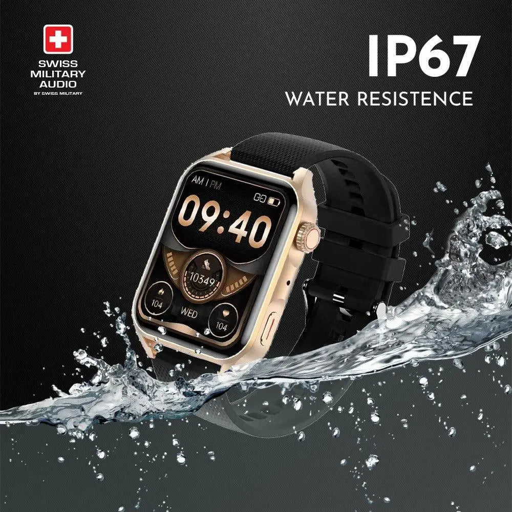 Swiss Military VEGA Waterproof Smartwatch with Sports Mode and bluetooth calling - Nalanda Enterprises