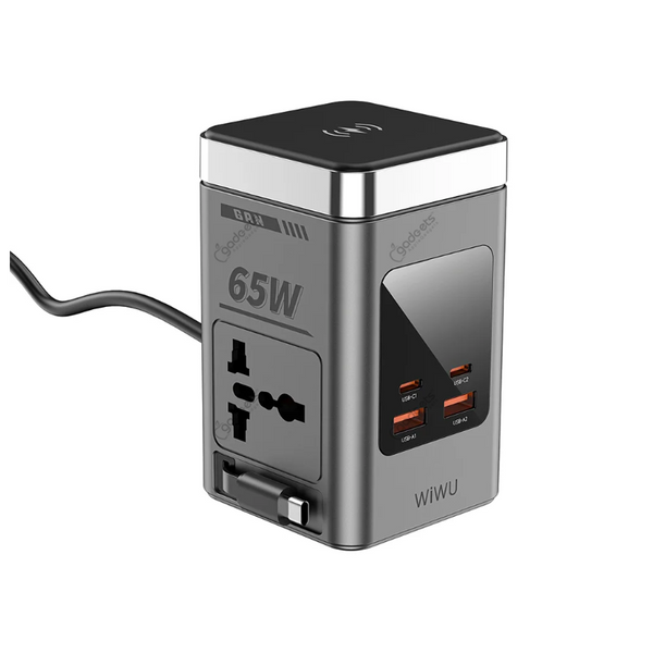 WiWU Wi-W040 8-in-1 GaN Desktop Power Station – 65W