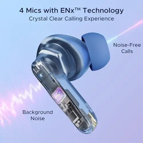 boAt Airdopes 191 ANC, 32dB ANC, Ambient Mode, 60HRS Battery, 4Mics ENx, in-Ear Detection, IWP Tech, Fast Charge, v5.3 Bluetooth Earbuds, TWS Ear Buds Wireless Earphones with mic - Nalanda Enterprises