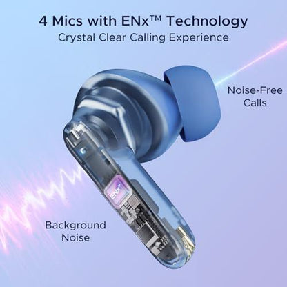 boAt Airdopes 191 ANC, 32dB ANC, Ambient Mode, 60HRS Battery, 4Mics ENx, in-Ear Detection, IWP Tech, Fast Charge, v5.3 Bluetooth Earbuds, TWS Ear Buds Wireless Earphones with mic - Nalanda Enterprises