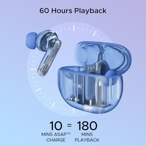 boAt Airdopes 191 ANC, 32dB ANC, Ambient Mode, 60HRS Battery, 4Mics ENx, in-Ear Detection, IWP Tech, Fast Charge, v5.3 Bluetooth Earbuds, TWS Ear Buds Wireless Earphones with mic - Nalanda Enterprises