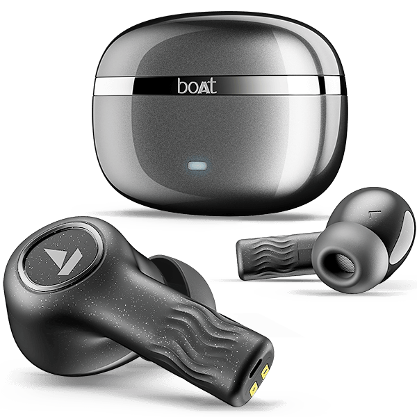 boAt Nirvana Iris Truly Wireless in Ear Ear Buds w/Up to 32 dB Active Noise Cancellation,120 Hrs Playback,Crystal Bionic Sound Powered by HiFi,Beast Mode,ENx Tech,Hearables App - Nalanda Enterprises