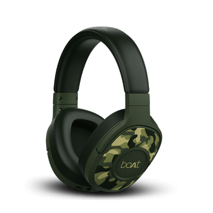 boAt Rockerz 550 | Over Ear Bluetooth Headphones with Upto 20H Playback, 50mm Dynamic Driver, 500mAh Battery - Nalanda Enterprises