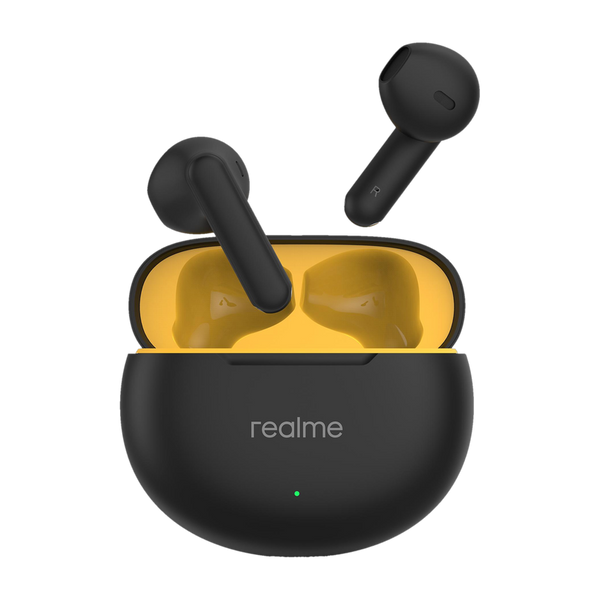 realme Buds T01 TWS Earbuds | 13mm Dynamic Bass Driver | 28Hrs Playback | 10Min=120Min Fast Charge | AI ENC for Calls | 88ms Low Latency | Bluetooth 5.4 | Google Fast Pair | IPX4 | Black - Nalanda Enterprises