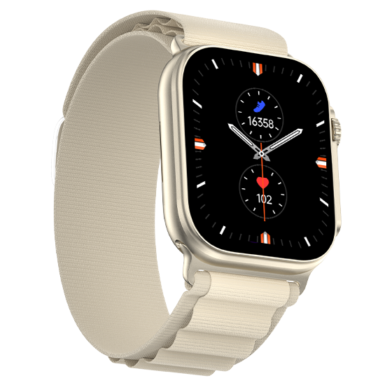 Fire-Boltt Newly Launched Gladiator plus 1.96” AMOLED Display Luxury Smartwatch, Rotating Crown, 115+ Sports Modes & Bluetooth Calling, AI Voice Assistant, Gaming - Nalanda Enterprises