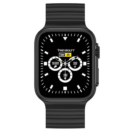 Fire-Boltt Newly Launched Gladiator plus 1.96” AMOLED Display Luxury Smartwatch, Rotating Crown, 115+ Sports Modes & Bluetooth Calling, AI Voice Assistant, Gaming - Nalanda Enterprises