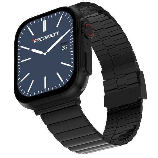 Fire-Boltt Newly Launched Gladiator plus 1.96” AMOLED Display Luxury Smartwatch, Rotating Crown, 115+ Sports Modes & Bluetooth Calling, AI Voice Assistant, Gaming - Nalanda Enterprises