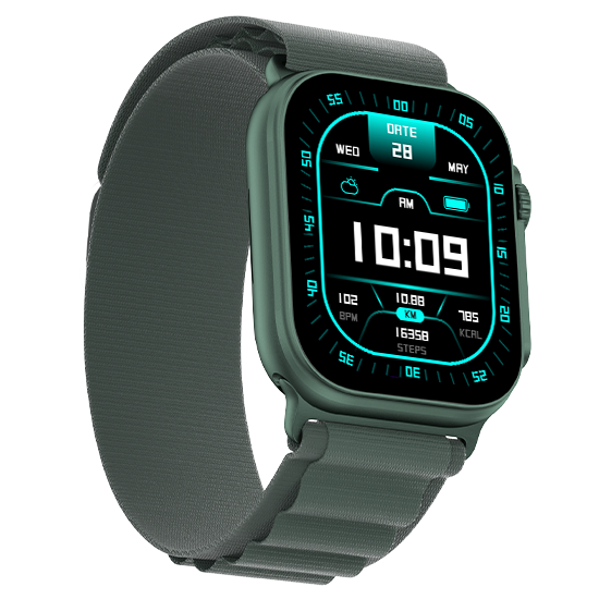 Fire-Boltt Newly Launched Gladiator plus 1.96” AMOLED Display Luxury Smartwatch, Rotating Crown, 115+ Sports Modes & Bluetooth Calling, AI Voice Assistant, Gaming - Nalanda Enterprises