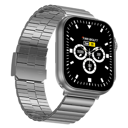 Fire-Boltt Newly Launched Gladiator plus 1.96” AMOLED Display Luxury Smartwatch, Rotating Crown, 115+ Sports Modes & Bluetooth Calling, AI Voice Assistant, Gaming - Nalanda Enterprises