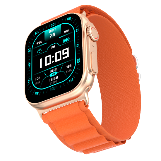 Fire-Boltt Newly Launched Gladiator plus 1.96” AMOLED Display Luxury Smartwatch, Rotating Crown, 115+ Sports Modes & Bluetooth Calling, AI Voice Assistant, Gaming - Nalanda Enterprises