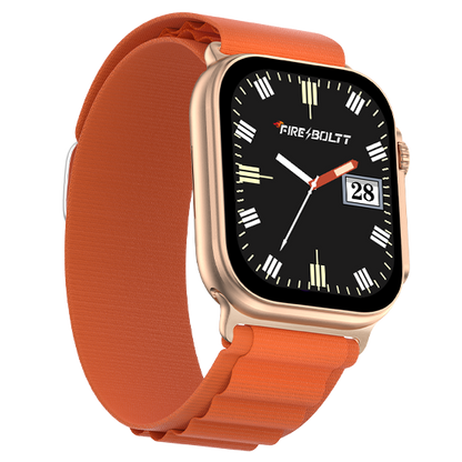 Fire-Boltt Newly Launched Gladiator plus 1.96” AMOLED Display Luxury Smartwatch, Rotating Crown, 115+ Sports Modes & Bluetooth Calling, AI Voice Assistant, Gaming - Nalanda Enterprises
