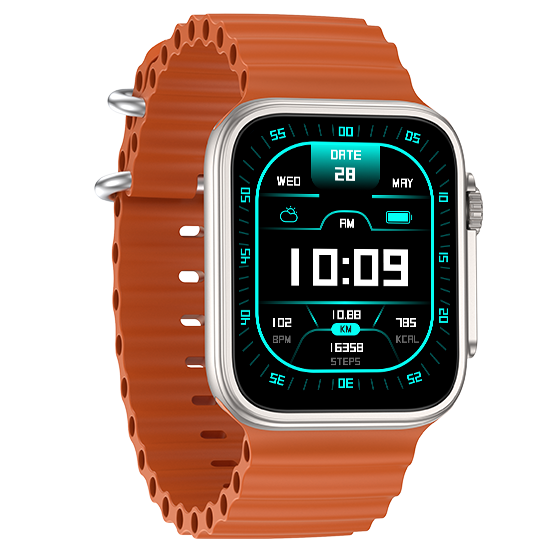 Fire-Boltt Newly Launched Gladiator plus 1.96” AMOLED Display Luxury Smartwatch, Rotating Crown, 115+ Sports Modes & Bluetooth Calling, AI Voice Assistant, Gaming - Nalanda Enterprises