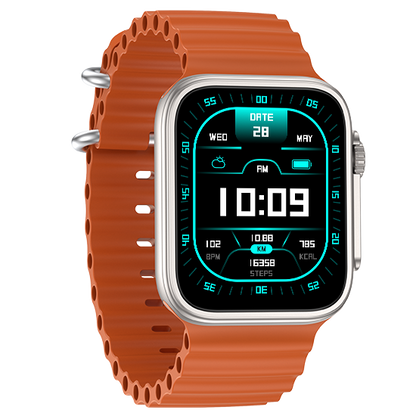 Fire-Boltt Newly Launched Gladiator plus 1.96” AMOLED Display Luxury Smartwatch, Rotating Crown, 115+ Sports Modes & Bluetooth Calling, AI Voice Assistant, Gaming - Nalanda Enterprises