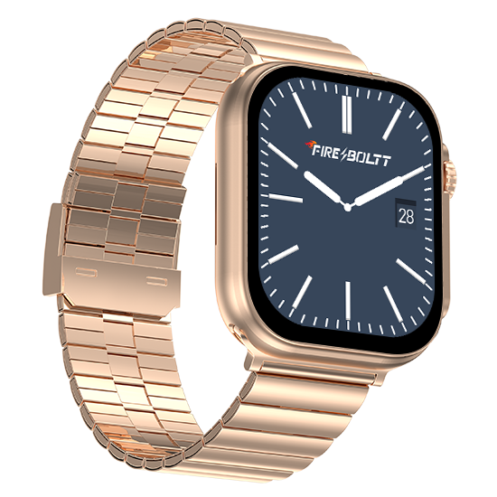 Fire-Boltt Newly Launched Gladiator plus 1.96” AMOLED Display Luxury Smartwatch, Rotating Crown, 115+ Sports Modes & Bluetooth Calling, AI Voice Assistant, Gaming - Nalanda Enterprises