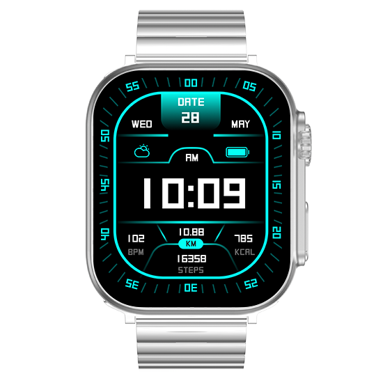 Fire-Boltt Newly Launched Gladiator plus 1.96” AMOLED Display Luxury Smartwatch, Rotating Crown, 115+ Sports Modes & Bluetooth Calling, AI Voice Assistant, Gaming - Nalanda Enterprises