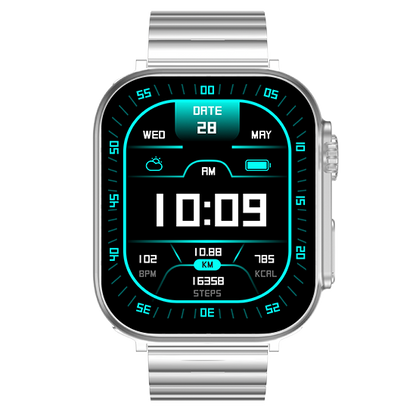Fire-Boltt Newly Launched Gladiator plus 1.96” AMOLED Display Luxury Smartwatch, Rotating Crown, 115+ Sports Modes & Bluetooth Calling, AI Voice Assistant, Gaming - Nalanda Enterprises
